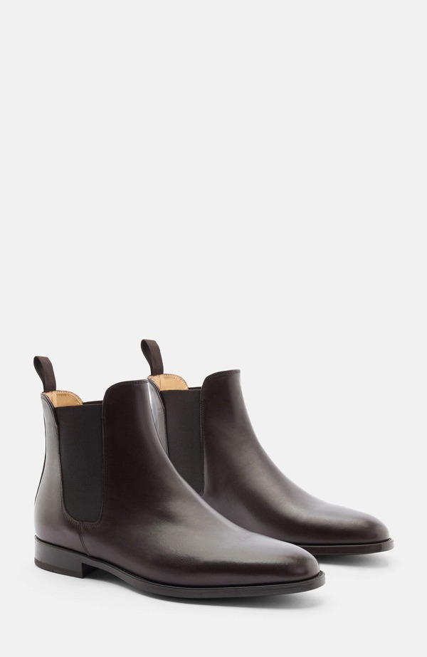 スカロッソ メンズ シューズ ブーツ・レインブーツ チェルシーブーツ チェルシー SCAROSSO Giacomo Chelsea Boots Brown Calf 赤銅色