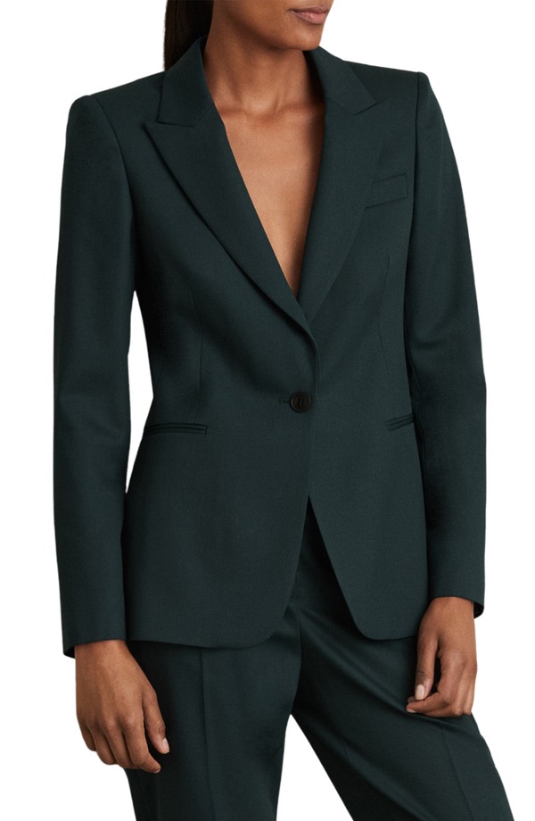 レイス レディース アウター ジャケット・ブルゾン ウール Reiss Jade Wool Blend Jacket Green グリーン
