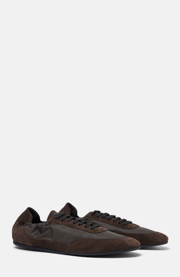 スカロッソ メンズ シューズ スニーカー SCAROSSO Leggera Sneakers Brown - Nylon ブラウン|ReVida 店