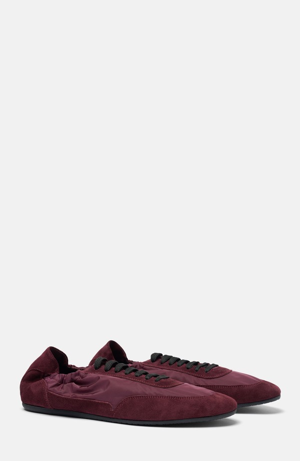 スカロッソ メンズ シューズ スニーカー SCAROSSO Leggera Sneakers Burgundy - Nylon バーガンディ｜ReVida 店