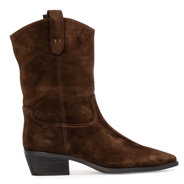 ブラックスエードスタジオ レディース シューズ ブーツ・レインブーツ BLACK SUEDE STUDIO Casey 55 Suede Boot Dark Brown Suede 赤銅色