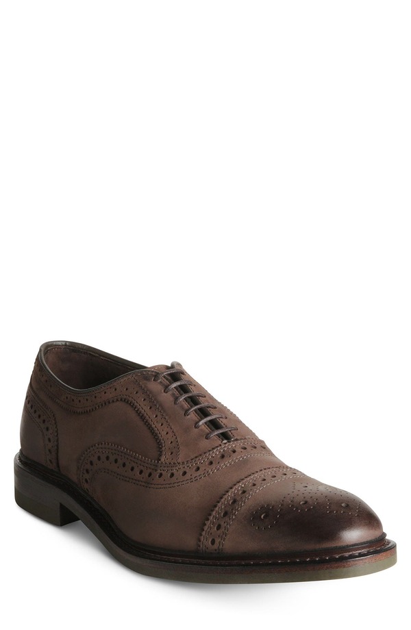 ウディアレン エドモンズ メンズ シューズ オックスフォード 旗がしら Allen Edmondstrandmok Cap Toe Oxford Brown 赤銅色
