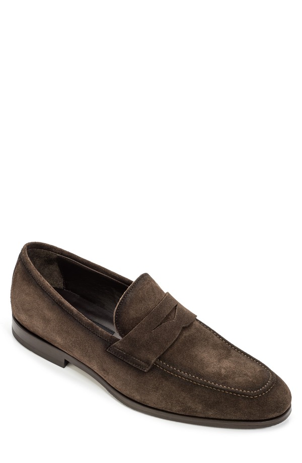 トゥーブート メンズ シューズ ローファー TO BOOT NEW YORK Ronny Penny Loafer Dark Brown Suede ブラウン｜ReVida 店