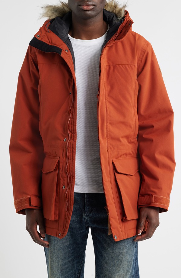 フェールラーベン メンズ アウター 上衣・上衣 パーカー Fjllrvenuuk Lite Waterproof Parka With Faux Fur Trim Autumn Leaf