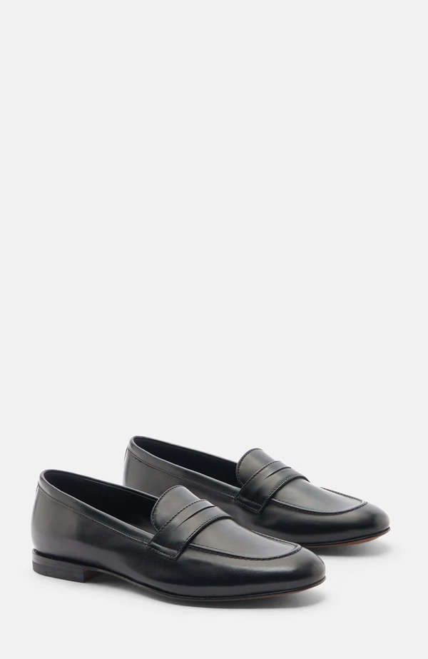 スカロッソ レディース シューズ スリッポン・ローファー SCAROSSO Valeria Loafers Black - Calf 黒いこと