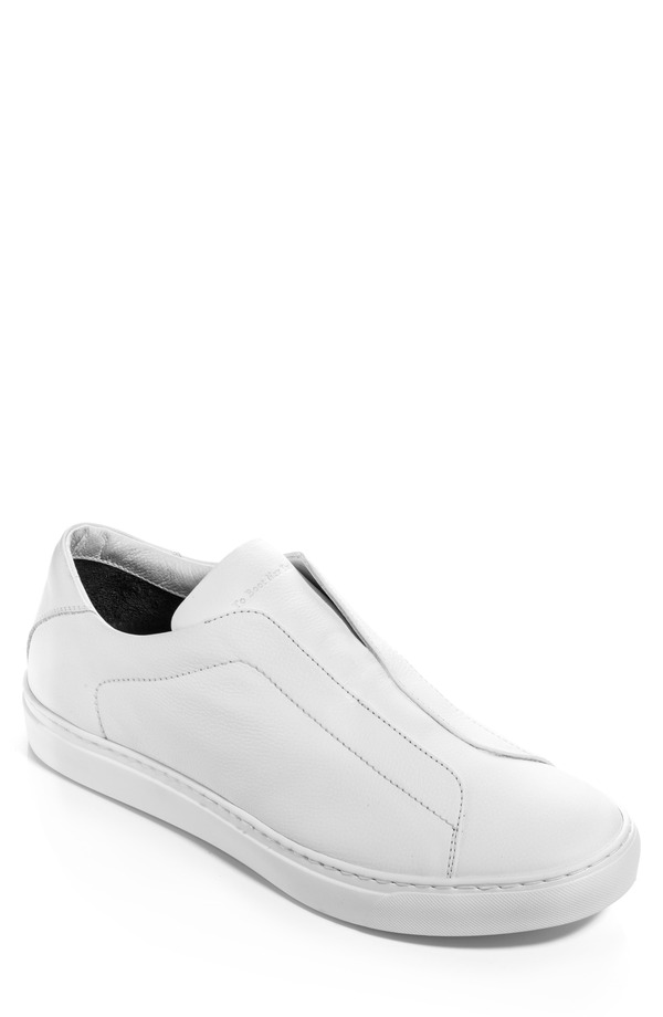 トゥーブート メンズ シューズ スニーカー レース TO BOOT NEW YORK Cale Laceless Low Top Sneaker White ホワイト