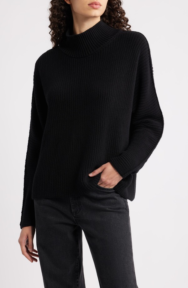 真っ正直 ＆ アイリーン レディース アウター パーカー・スウェット タートルネック プルオーバー Frank \u0026 Eileen Montecito Turtleneck Sweater Black 黒いこと