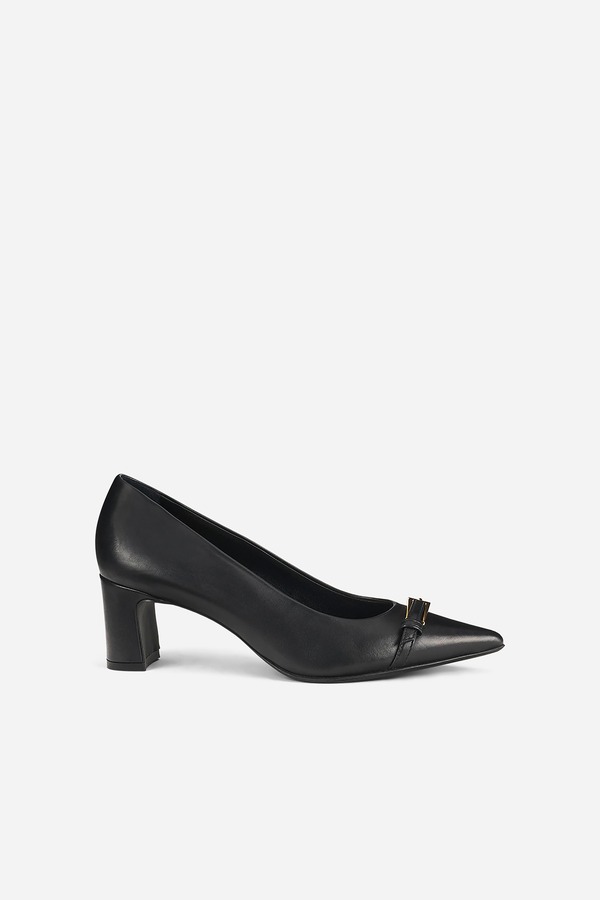 エージーエル レディース シューズ パンプス 旗がしら AGL Didi Cap Toe Pump Black 黒いこと