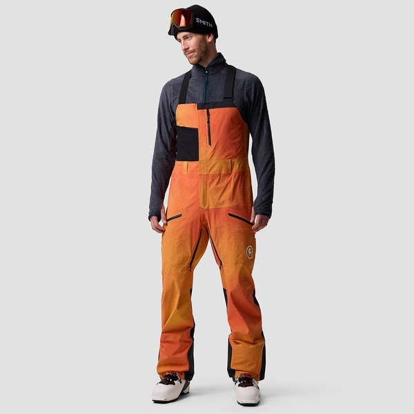 バックカントリー メンズ アウター ジャケット・ブルゾン コットン Backcountry Cottonwoods Lt Xpore 3L Bibs - Men's Boundary Orange Ombre/Black ブラック|ReVida 店
