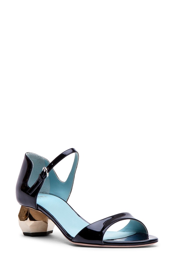 フランセスバレンタイン レディース シューズ ヒール サンダル アンクル Frances Valentine Bellankle Strap Sandal Navy ネイビー
