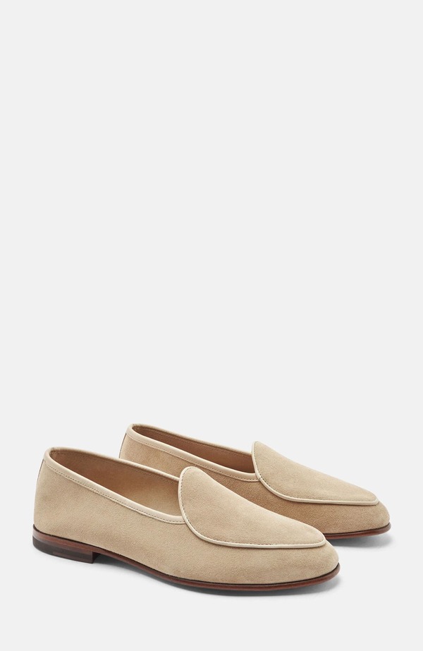 スカロッソ メンズ シューズ ローファー SCAROSSO Nils Loafersand - Suede サンド｜ReVida 店