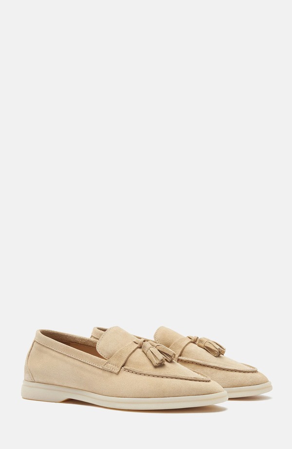 スカロッソ レディース シューズ スリッポン・ローファー SCAROSSO Leandra Loafers Butter - Suede