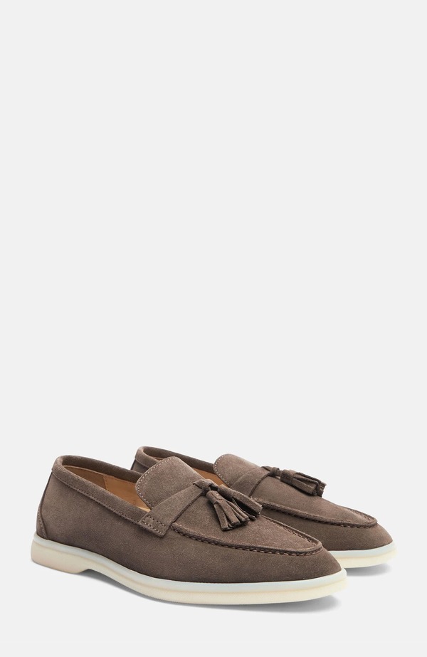 スカロッソ レディース シューズ スリッポン・ローファー SCAROSSO Leandra Loafers Deep Taupe - Suede トープ