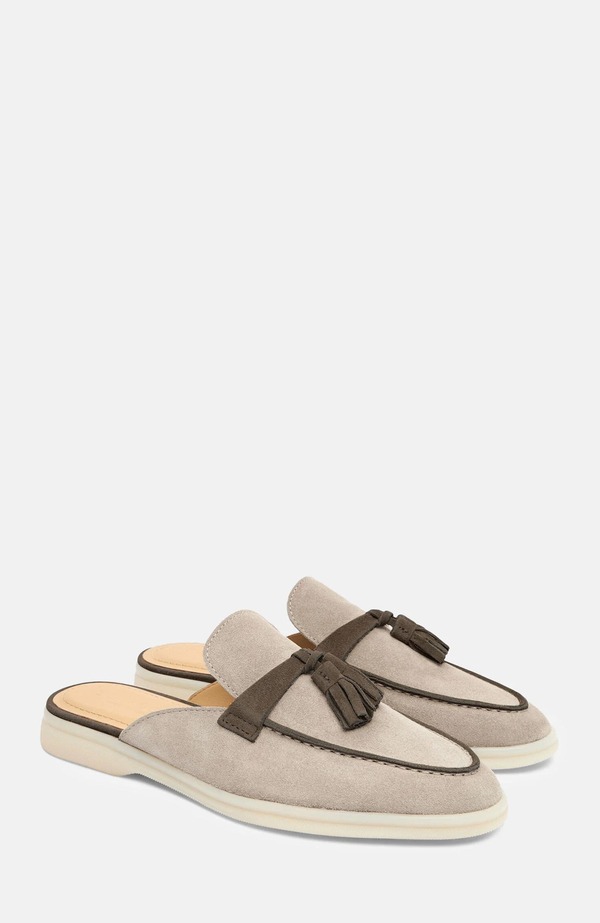 スカロッソ レディース シューズ パンプス SCAROSSO Lucrezia Mulesand \u0026 Deep Taupe - Suede 沙子