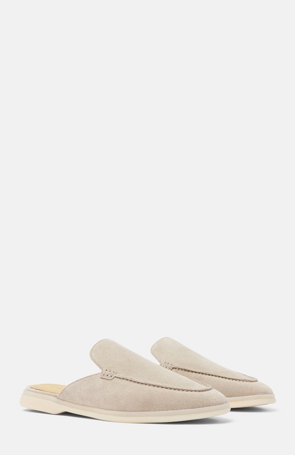 スカロッソ メンズ シューズ スリッポン・ローファー SCAROSSO Lucrezio Slippersand - Suede 砂子