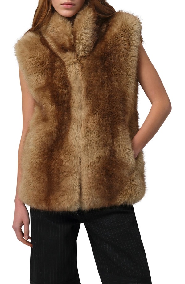 アパリス レディース アウター ジャケット・ブルゾン ベスト Apparis Laila Faux Mink Vest Blonde Mink ミンク
