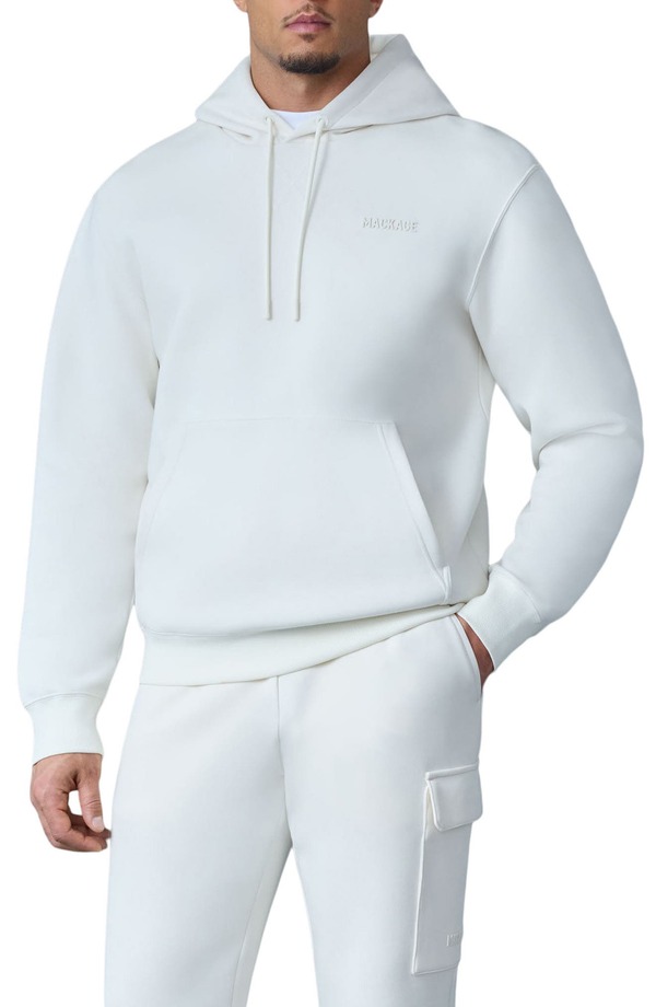 マッカージュ メンズ アウター パーカー・スウェット Mackage Kolton-Z Pullover Hoodie Cream クリーム|ReVida 店