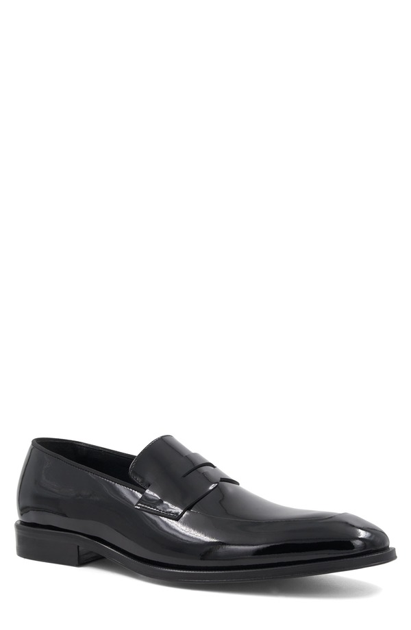 ブルーノマグリ メンズ シューズ なめし革 置き目毛革 Bruno Magli Maioco Sera Patent Leather Apron Toe Penny Loafer Black Patent 黒いこと