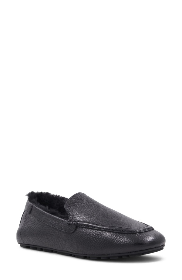 アクアタリア レディース シューズ スリッポン・ローファー Aquatalia Qalista Weatherproofaux Shearling Linedriving Shoe Black/ Black 黒いこと