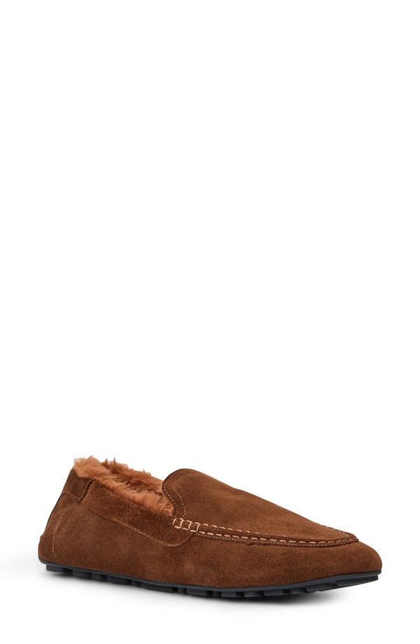 アクアタリア レディース シューズ スリッポン・ローファー Aquatalia Qalista Weatherproofaux Shearling Linedriving Shoe Brandy/ Camel 駱駝
