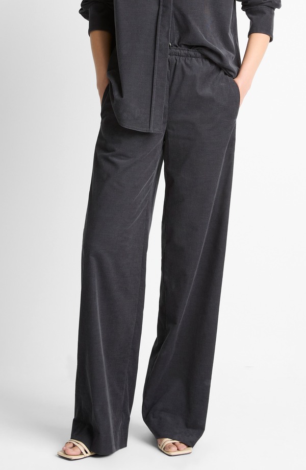 ヴィンス レディース ボトムス レギンス コール天 ズボン下 Vince Pull-On Corduroy Pants Graphite 黒鉛