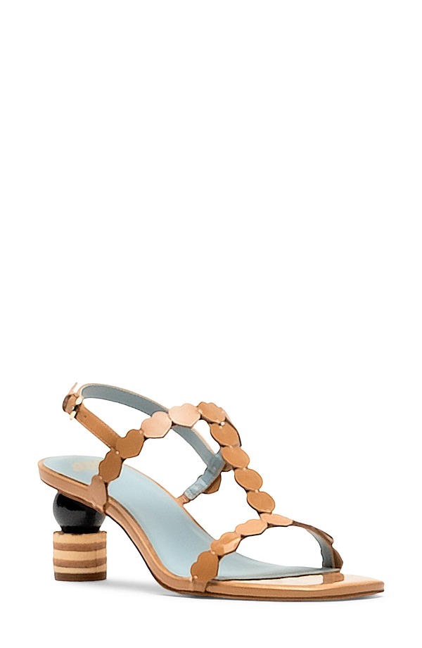 フランセスバレンタイン レディース シューズ 踵 サンダル Frances Valentine Kiki Heart Strap Sandal Camel 駱駝