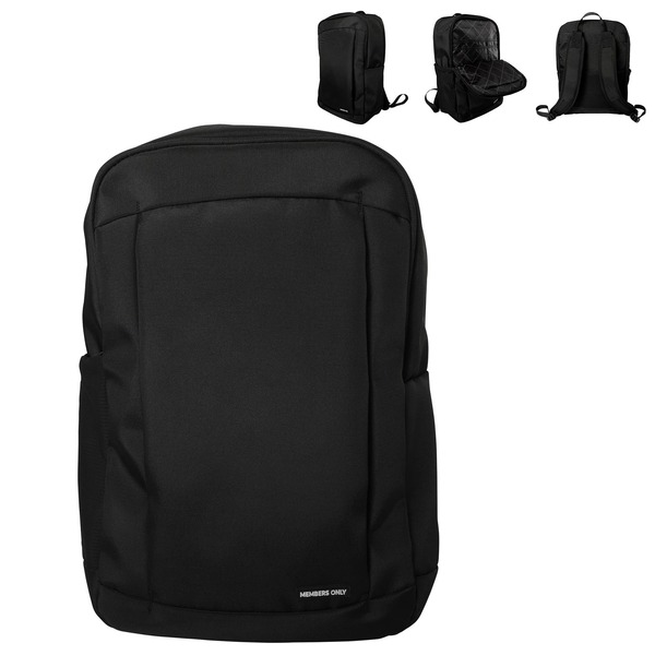 メンバーズオンリー メンズ バッグ バックパック・リュックサック Members Only Travel Work Backpack with Computer Slot Black ブラック｜ReVida 店
