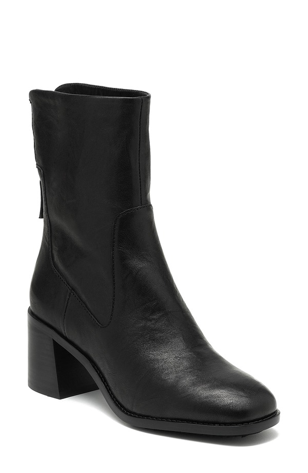 ケルシーダッガー レディース シューズ ブーツ・レインブーツ ヒール Kelsi Dagger Brooklyn Island Block Heel Bootie Black Leather ブラック