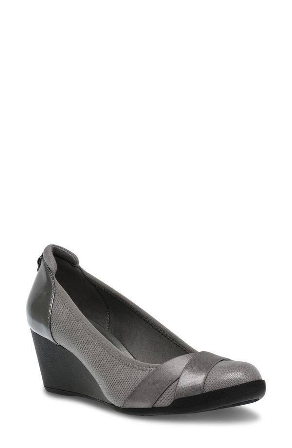 アンクライン レディース シューズ ヒール Anne Klein Timeout Wedge Pumpewter ピューター|ReVida 店