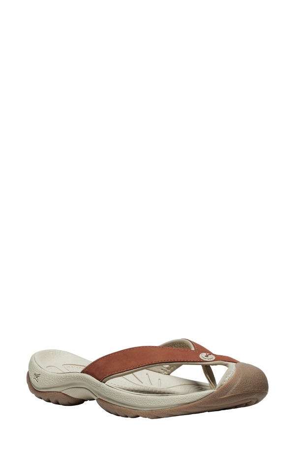 キーン レディース シューズ サンダル KEEN Waimea Waterprooflip Flop Sorrel Horse/ Plaza Taupe トープ