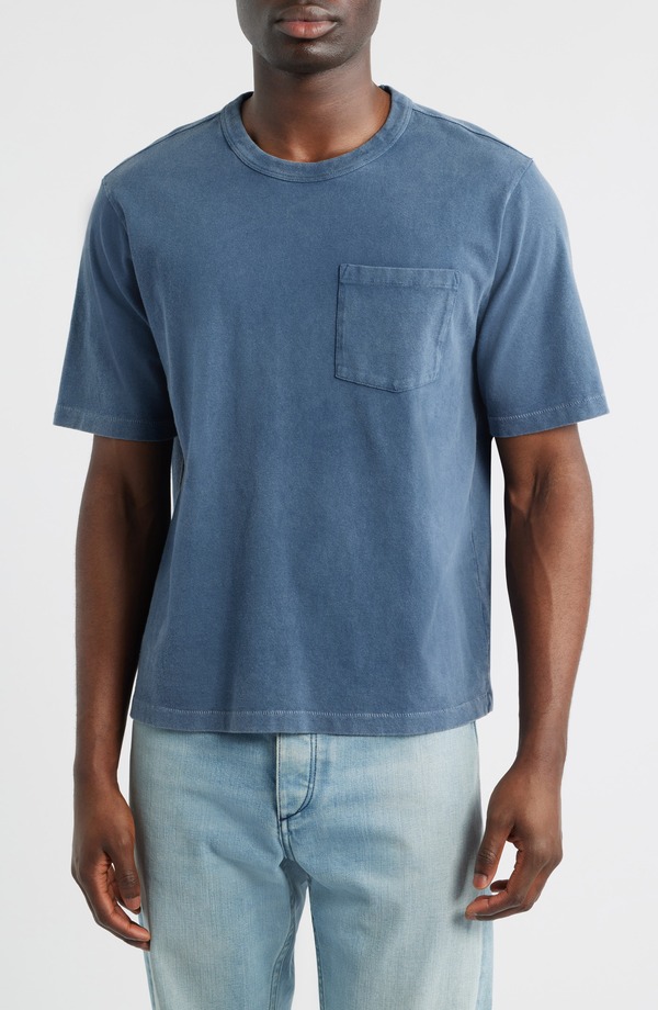 コリドー メンズ トップス Tシャツ Corridor Garment Dye T-Shirt Blue ブルー