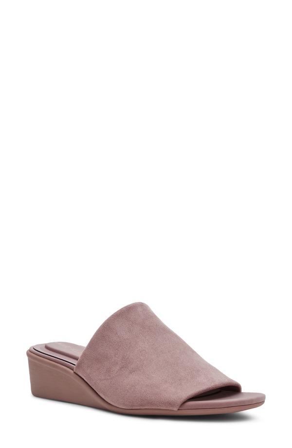 アンクライン レディース シューズ ヒール サンダル Anne Klein Wishful Wedge Slide Sandal Taupe トープ|ReVida 店