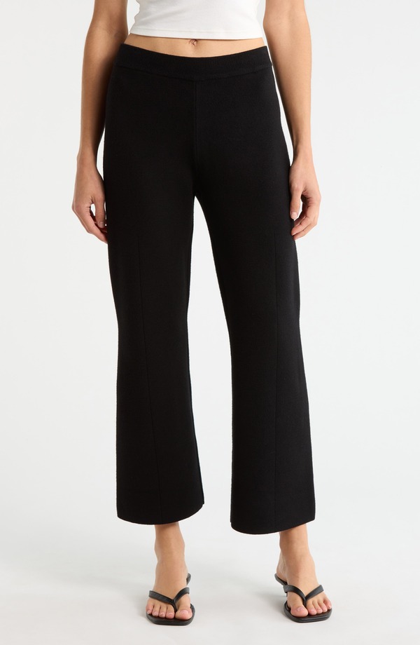 ワイフ レディース ボトムス レギンス パンツ ニット WAYF Knox Knit Cropants Black ブラック