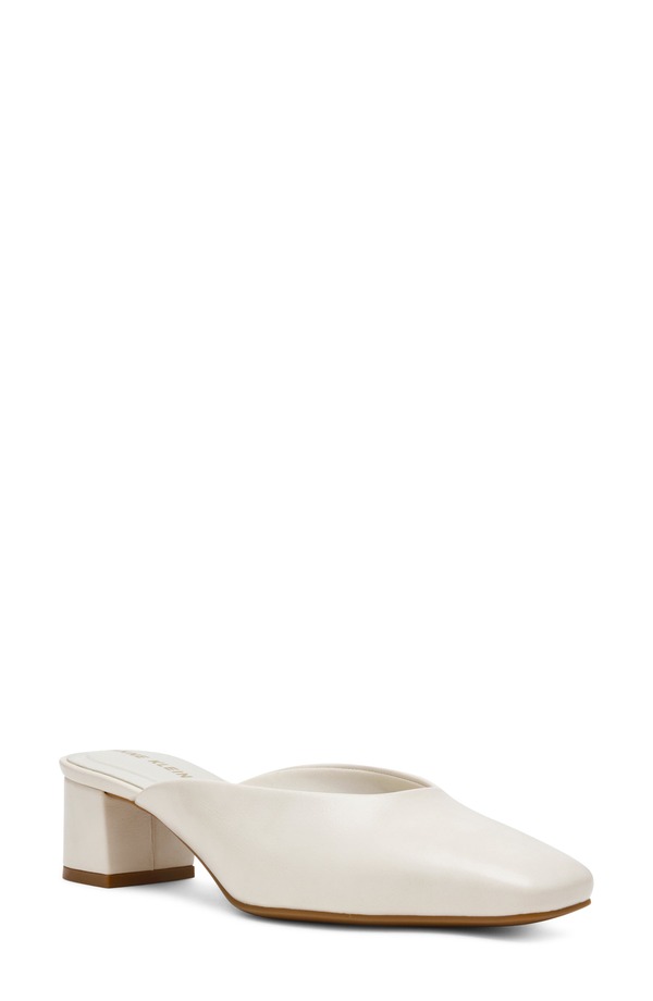 アンクライン レディース シューズ ヒール Anne Klein Maeus Mule Bone Crinkle