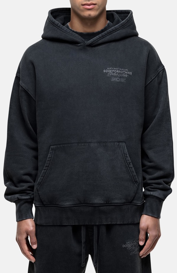 グッドフォーナッシング メンズ アウター パーカー・スウェット ヴィンテージ Good For Nothing Vintage Washed Black Atelier Hoodie Black ブラック