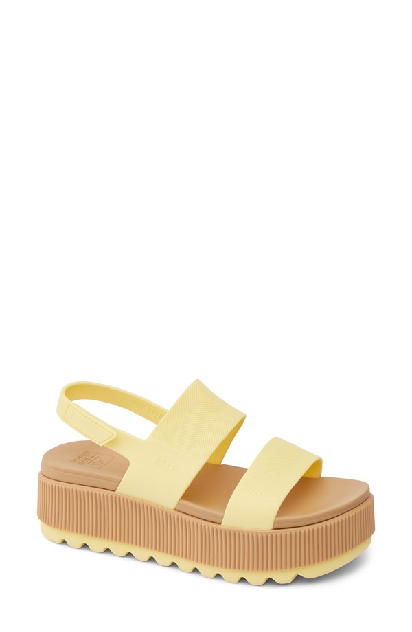 リーフ レディース シューズ サンダル プラットフォーム Reef Water Vista Platform Slingback Sandal Pale Banana