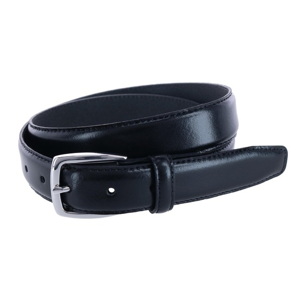 トラファルガー メンズ 付属品 胴締め なめし革 Trafalgar Jameson 31粍 Genuine Leather Dress Belt Black 黒いこと
