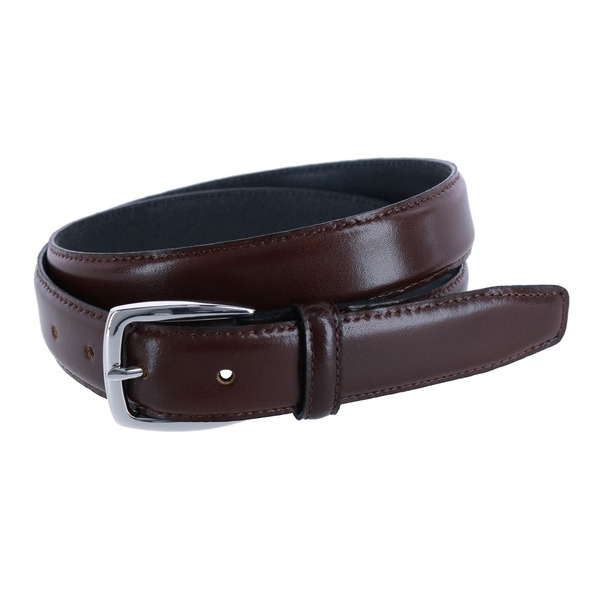 トラファルガー メンズ 付属品 胴締め なめし革 Trafalgar Jameson 31粍 Genuine Leather Dress Belt Brown 赤銅色