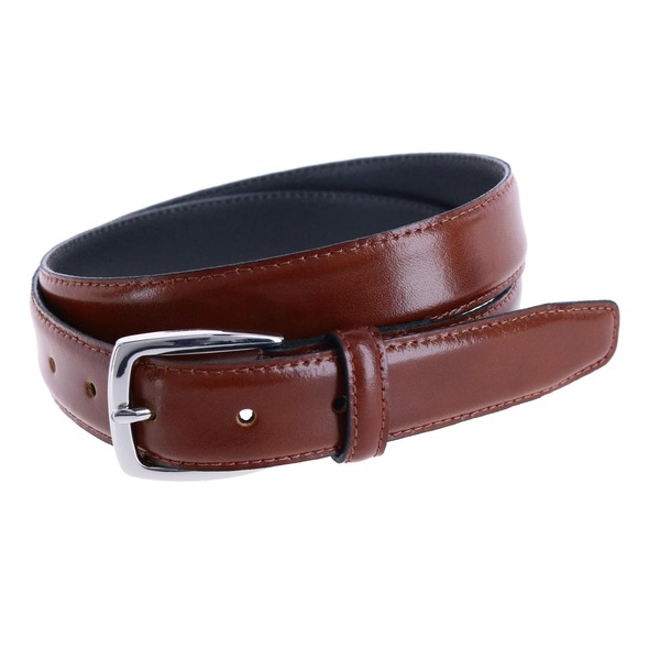 トラファルガー メンズ 付属品 胴締め なめし革 Trafalgar Jameson 31粍 Genuine Leather Dress Beltan タン