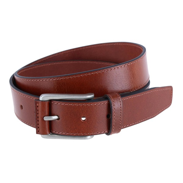 トラファルガー メンズ 付属品 胴締め なめし革 Trafalgar Wyatt 35粍 Genuine Leather Casual Jean Beltan タン