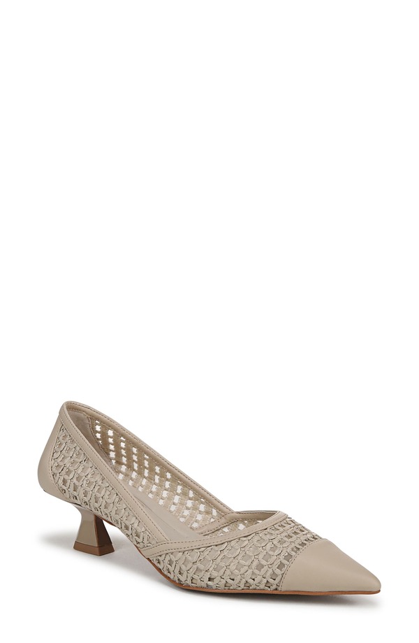 フランコサルト レディース シューズ ヒール Franco Sarto Darcy Pointed Toe Kitten Heel Pump Beige ベージュ｜ReVida 店 21,360円