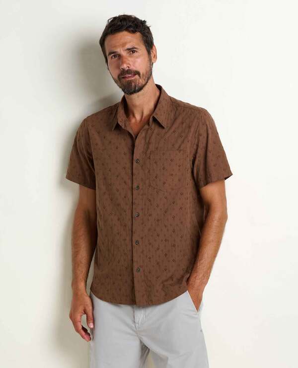 トードアンドコー メンズ トップス シャツ 刺繍 キャップ ケープ Toad & Co Airscapembroidered Shirt Earth