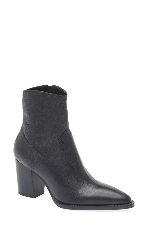 マンゴ レディース シューズ ブーツ・レインブーツ MANGO Aris Pointed Toe Bootie Black ブラック