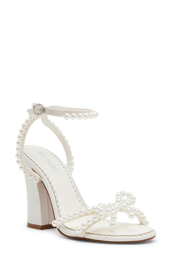 スティーブ マデン レディース シューズ サンダル アンクル Steve Madden Harankle Strap Sandal Ivory Pearl 象牙色