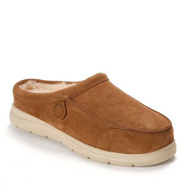 ディアフォームズ メンズ シューズ スリッポン・ローファー DEARFOAMS Fireside Lithgow Genuine Shearling Clog Chestnut｜ReVida 店