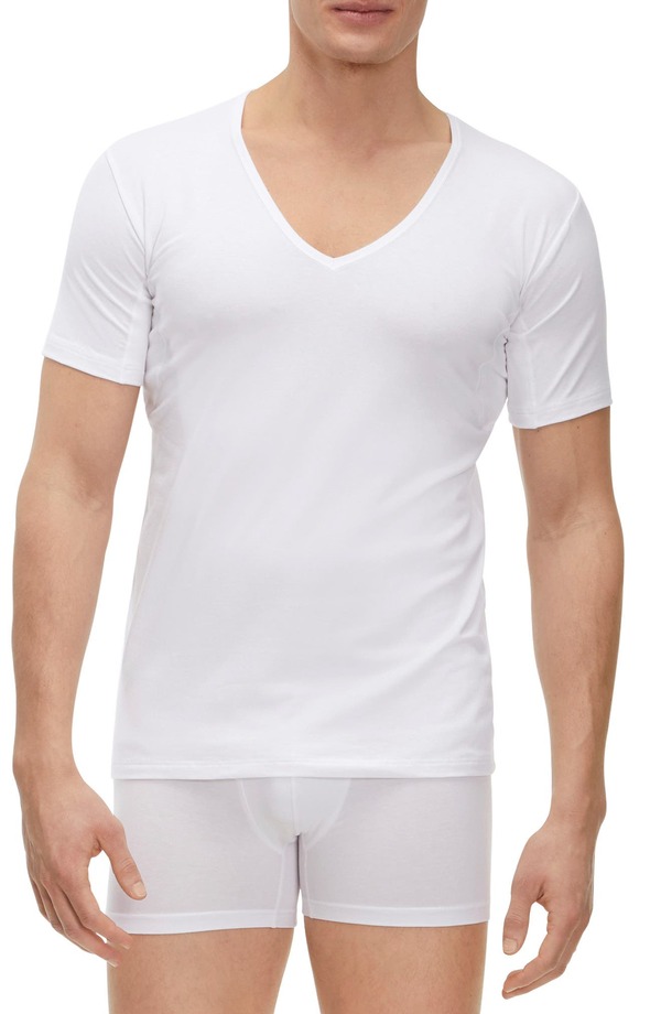 ファルケ メンズ トップス Tシャツ Vネック Falke Outlast Deep V-Neck T-Shirt White ホワイト|ReVida 店