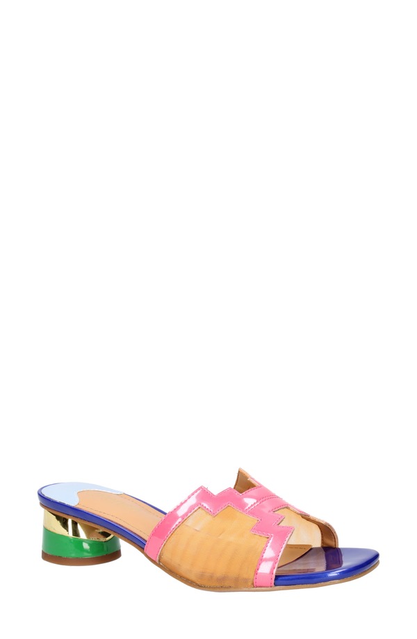 ジェイレニー レディース シューズ ヒール サンダル J. Rene Amorra Sandal Pink/ Orange/ Blue ブルー|ReVida 店