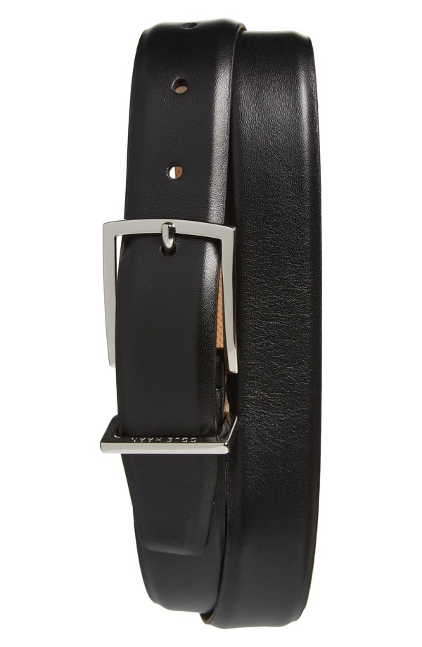 コールハーン メンズ アクセサリー ベルト レザー Cole Haan Leather Belt Black ブラック