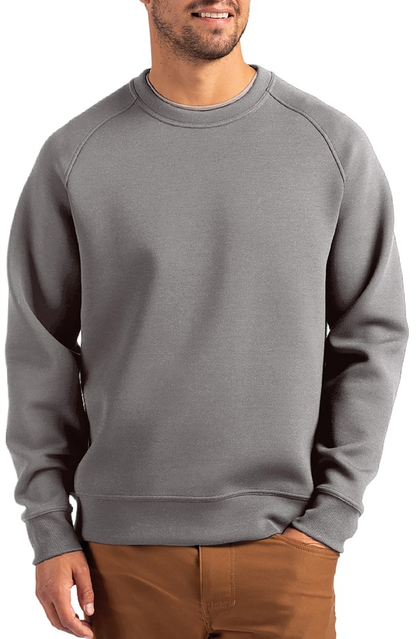 裁断師アンドうしろ側 メンズ アウター パーカー・スウェット 労働者の一団のど首 Cutter \u0026 Buck Roam Crewneck Pullover Elemental Grey 薄墨色