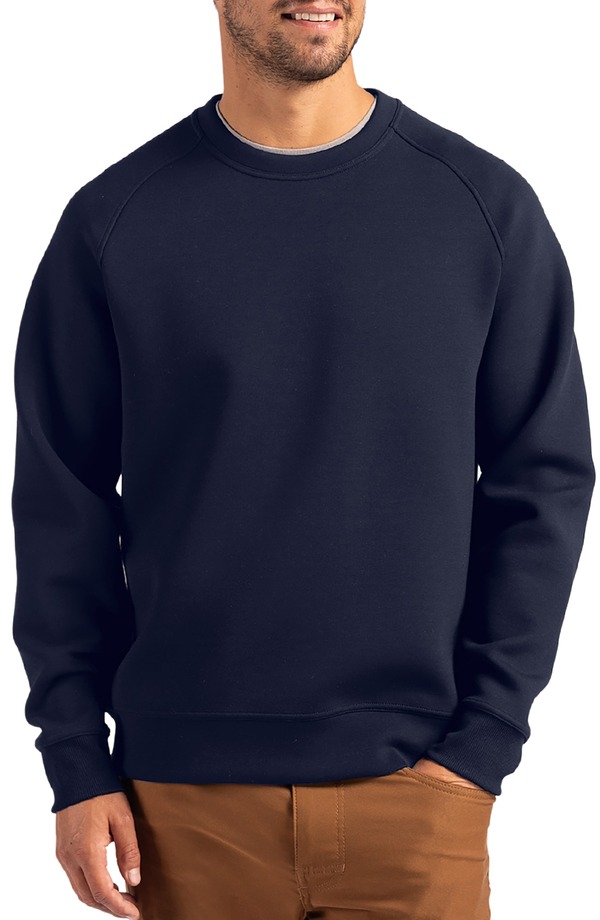 裁断師アンドうしろ側 メンズ アウター パーカー・スウェット 労働者の一団のど首 Cutter \u0026 Buck Roam Crewneck Pullover Navy Blue 米国海軍